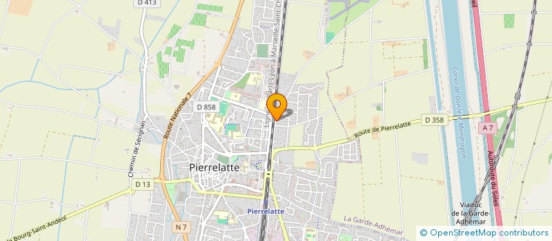 localisation de l'entreprise LES BESSONNES à PIERRELATTE