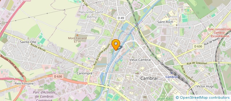 localisation de l'entreprise LES BETISES à CAMBRAI