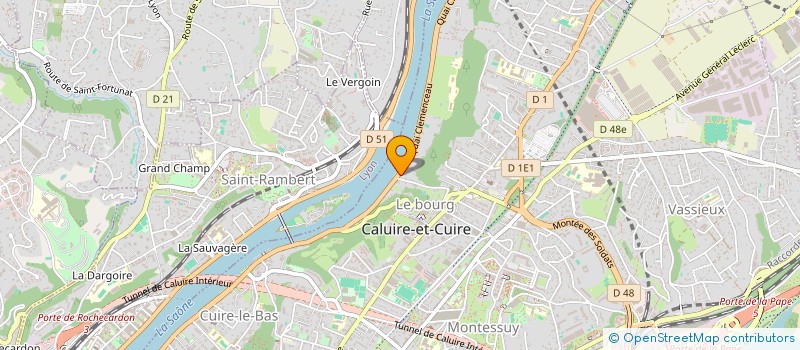 localisation de l'entreprise LES BETONNIERES DU DESERT à CALUIRE-ET-CUIRE