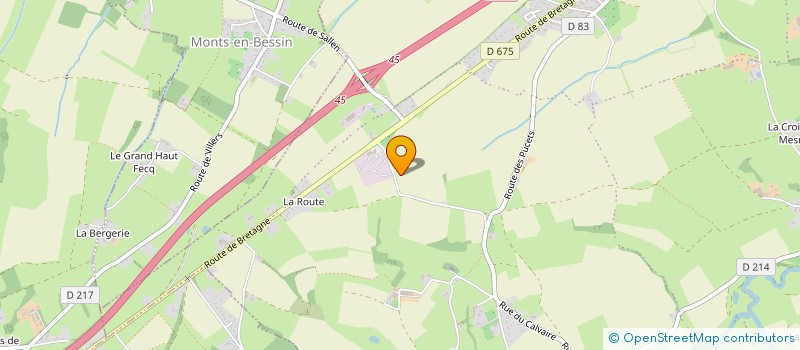 localisation de l'entreprise LES BETONS EXTRUDES NORMANDS  VAL D'ARRY