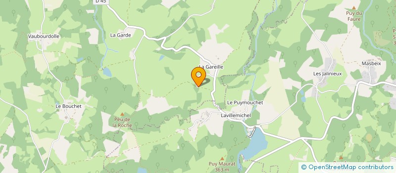 localisation de l'entreprise LES BETOULLES  CHATEAUPONSAC