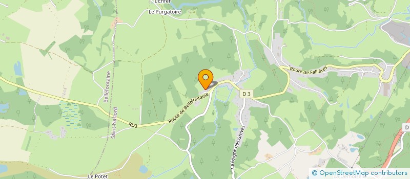 localisation de l'entreprise LES BETOZAYES  SAINT-NABORD