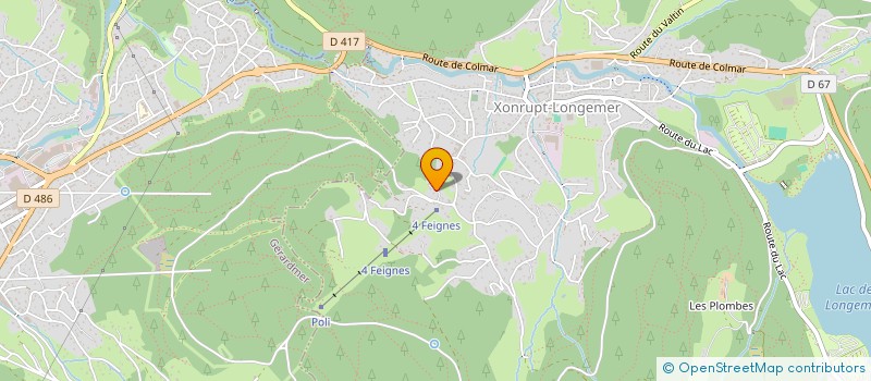 localisation de l'entreprise LES BEUQUILLONS  XONRUPT-LONGEMER