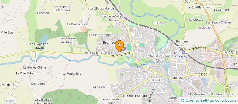 localisation de l'entreprise LES BEURDASSOUS  MONTFORT-SUR-MEU