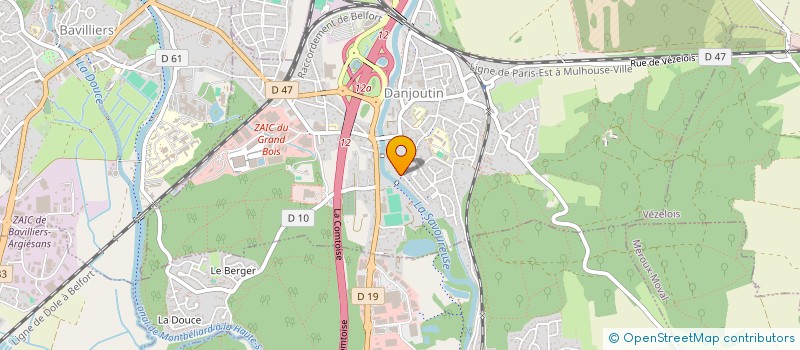 localisation de l'entreprise LES BIBIS à DANJOUTIN