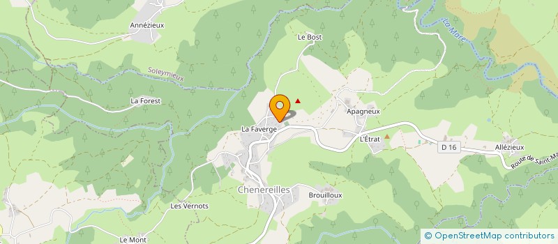 localisation de l'entreprise LES BIBOUS  CHENEREILLES