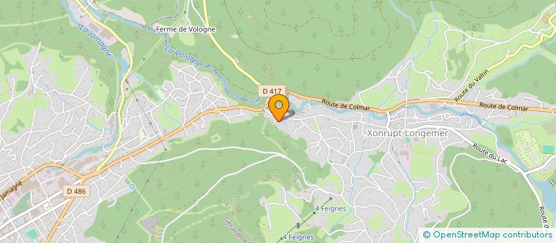 localisation de l'entreprise LES BICHES à XONRUPT-LONGEMER