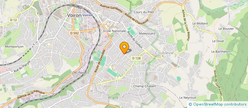 localisation de l'entreprise LES BICHES DE CHARTREUSE  COUBLEVIE