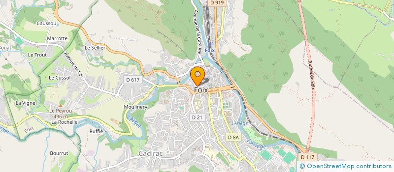 localisation de l'entreprise LES BICHES VOLANTES à MONTJOIE-EN-COUSERANS