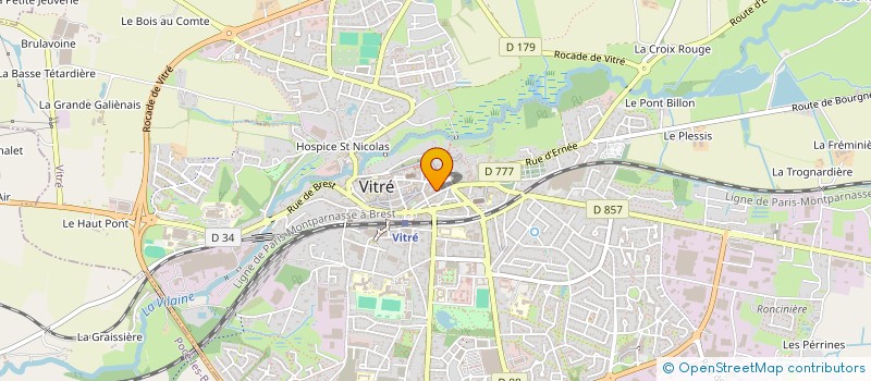 localisation de l'entreprise LES BICHETTES à VITRE