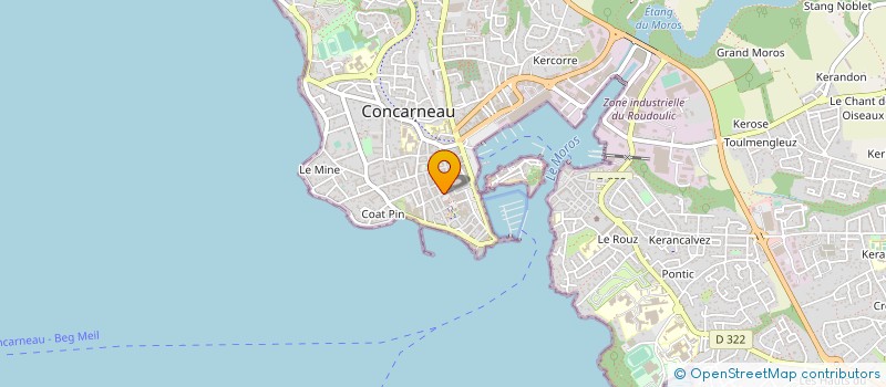 localisation de l'entreprise LES BICHETTES à CONCARNEAU