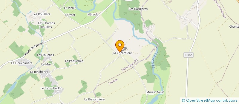 localisation de l'entreprise LES BICHETTES  SAINT-BRANCHS