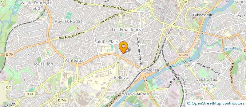 localisation de l'entreprise LES BICHETTES à LIMOGES