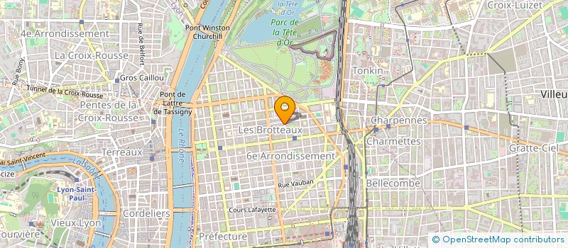 localisation de l'entreprise LES BICYCLETTES VERTES à LYON