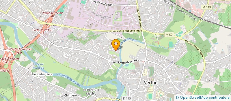 localisation de l'entreprise LES BIDIBOUS à VERTOU