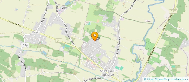 localisation de l'entreprise LES BIDOUILLEURS DE TERRE  SAINT-PAUL-SUR-SAVE