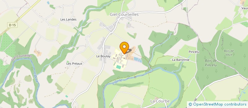 localisation de l'entreprise LES BIELLES DE GIEL à GIEL-COURTEILLES