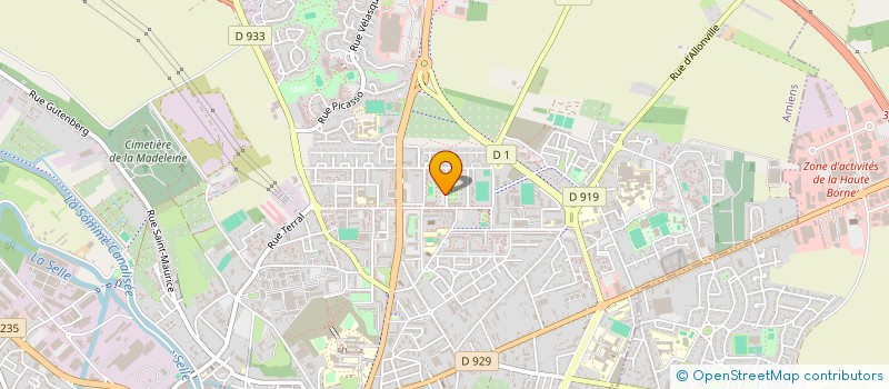 localisation de l'entreprise LES BIENFAITEURS SOLIDAIRES DE FRANCE à AMIENS