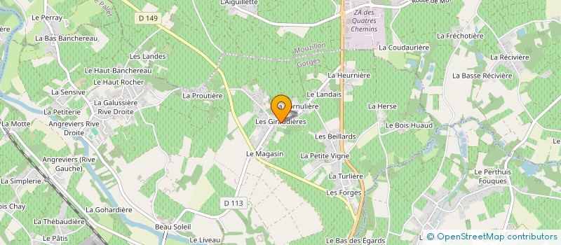 localisation de l'entreprise LES BIENFAITS  GORGES