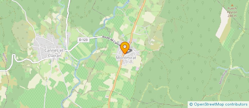 localisation de l'entreprise LES BIENFAITS  QUISSAC