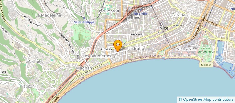 localisation de l'entreprise LES BIENFAITS à NICE
