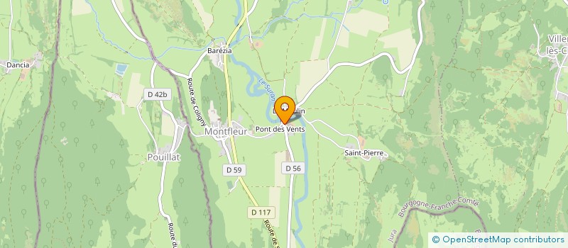 localisation de l'entreprise LES BIENHEUREUX  MONTFLEUR