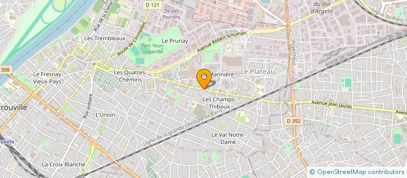 localisation de l'entreprise LES BIENS TAXI  SARTROUVILLE