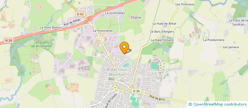 localisation de l'entreprise LES BIGOUDEN EN 4L  BREAL-SOUS-MONTFORT