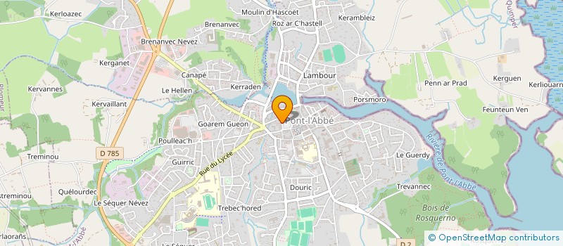 localisation de l'entreprise LES BIGS à PONT-L'ABBE