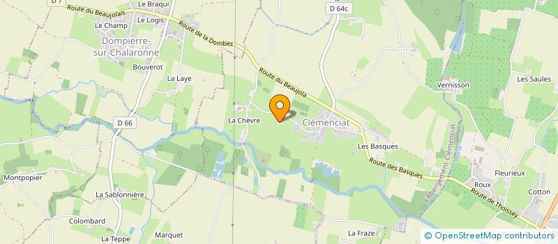 localisation de l'entreprise LES BILLARD  L'ABERGEMENT-CLEMENCIAT