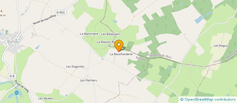 localisation de l'entreprise LES BILLASSIERS  BARLIEU