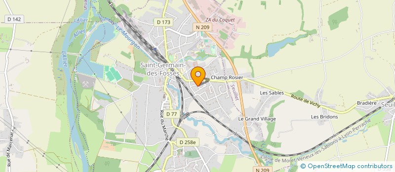 localisation de l'entreprise LES BILLAUDES à SAINT-GERMAIN-DES-FOSSES