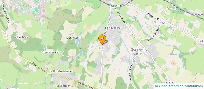 localisation de l'entreprise LES BILLONNAIS  GONNEVILLE-SUR-MER