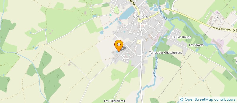 localisation de l'entreprise LES BILLOTS DE SOLOGNE à COULLONS