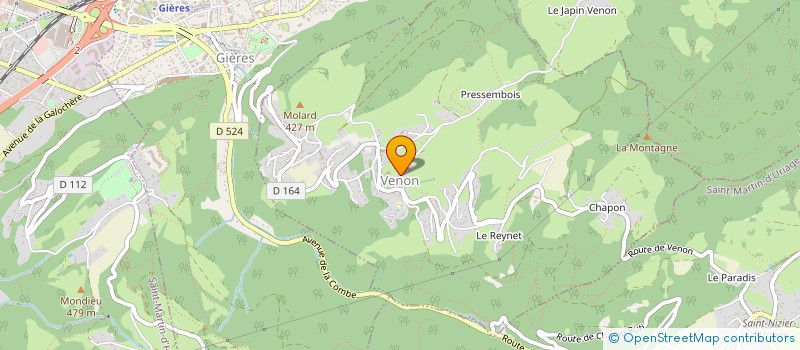 localisation de l'entreprise LES BINZ  VENON