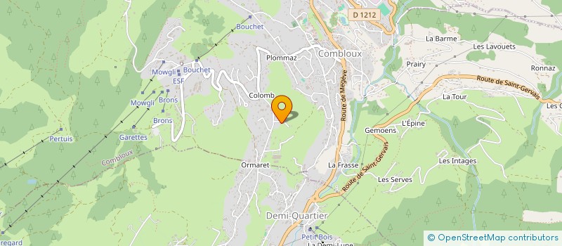 localisation de l'entreprise LES BIOLLES  COMBLOUX