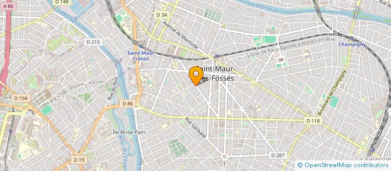 localisation de l'entreprise LES BIPEDES à SAINT-MAUR-DES-FOSSES