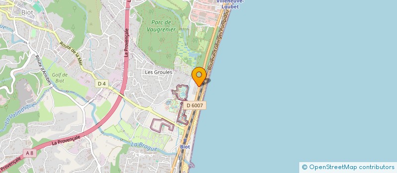 localisation de l'entreprise LES BISCUITERIES DU SUD  ANTIBES