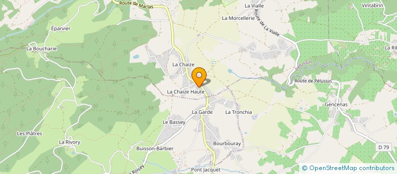 localisation de l'entreprise LES BISCUITS DE LUCKY  PELUSSIN