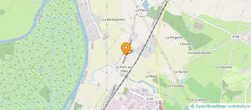 localisation de l'entreprise LES BISCUITS GOURMANDS à VERRIERES-EN-ANJOU