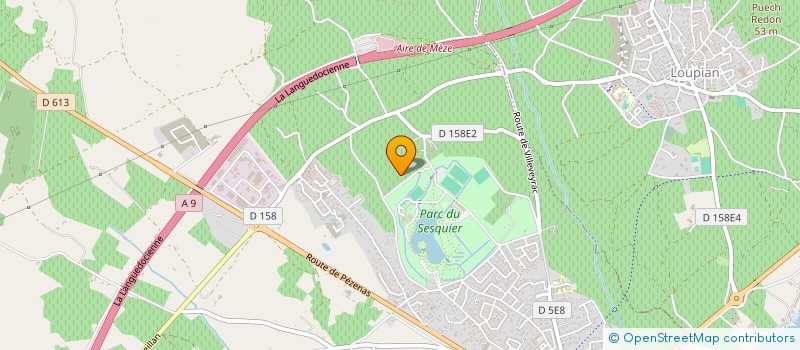 localisation de l'entreprise LES BISONS à MEZE