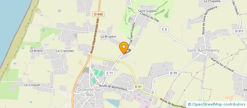 localisation de l'entreprise LES BISTROTS  OCTEVILLE-SUR-MER