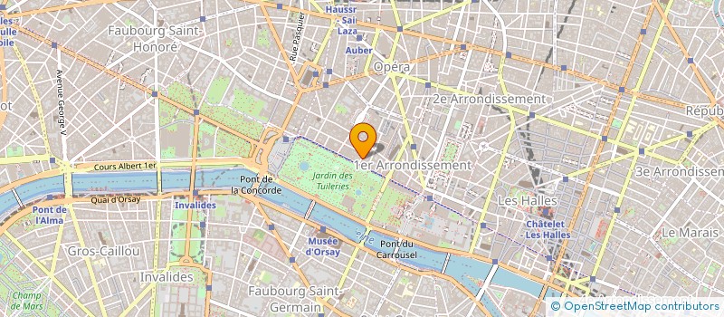 localisation de l'entreprise LES BISTROTS ET COMPTOIRS DE PARIS  L AUVERGNAT  PARIS