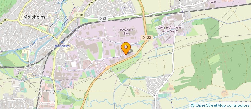 localisation de l'entreprise LES BISTROTS GOURMANDS DU RHIN  MOLSHEIM