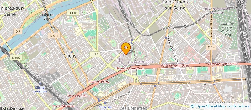 localisation de l'entreprise LES BISTROTS RENATO  CLICHY