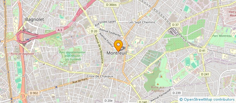 localisation de l'entreprise LES BISTROTS TAKOTAK à MONTREUIL