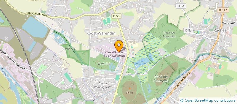 localisation de l'entreprise LES BIZELLES  ROOST-WARENDIN