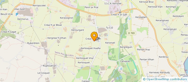 localisation de l'entreprise LES BIZEYER  SAINT-SAUVEUR