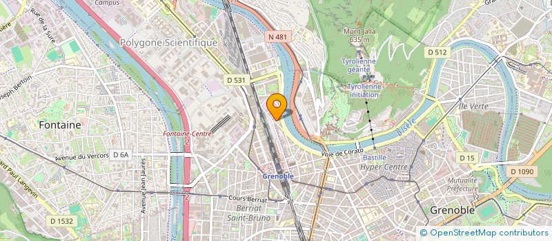 localisation de l'entreprise LES BLACHES  GRENOBLE