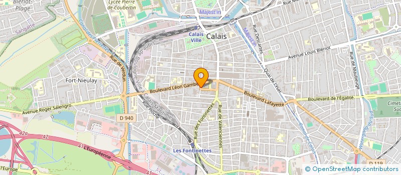 localisation de l'entreprise LES BLACK DIAMOND'S FRANCE  CALAIS